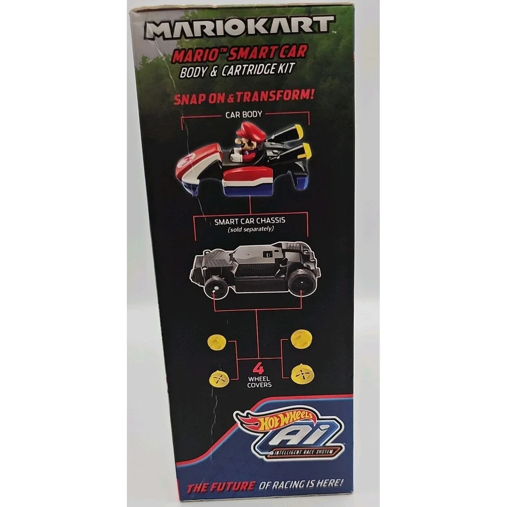 Hot Wheels Ai Mario Kart Mario Smart Car Body & Cartridge Kit 2017 NEW